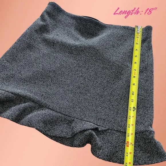 ANN Taylor Loft Women Gray Casual Skirt- M - Picture 4 of 6